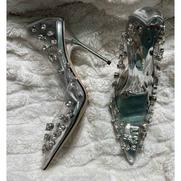 Good American Diamonds Forever Heel in Glass002. New in box 8.5 - Picture 8 of 9